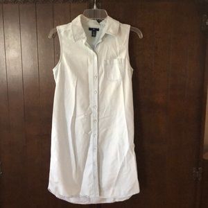 White washed denim dress